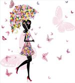 Floral Umbrella Dress