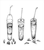 Iced Coffee Ice Tea Drink artwork