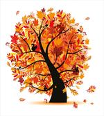 Cartoon Tree Leaves