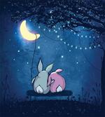 Rabbit Couple Art