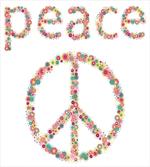 Peace Sign with Flower