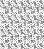 Flowers Stars in Black