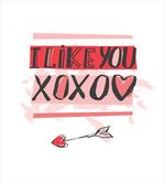 I Like You Brushstrokes