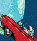 Cosmonaut in a Car