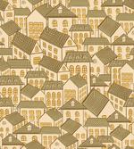 Village Town Houses Roofs artwork
