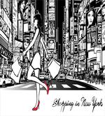 Lady Passing Crowded City artwork