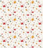 Birds Swirls Flowers artwork