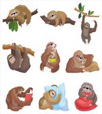 Cartoon of Lazy Animal