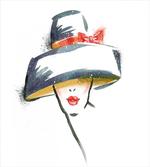 Fashion Woman with a Hat