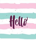 Pastel Lines Calligraphy