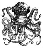 Vintage Diver Animal
