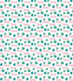Pink Polka Dots and Leaves