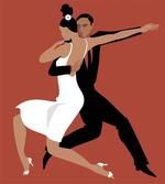 Latin Couple Dancing