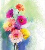 Gerbera Flowers Art
