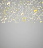 Grey Swirl Hearts