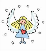 Little Girl Red Heart