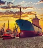 Big Ship at Sunset