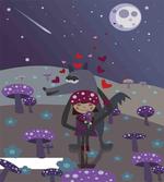 Red Riding Hood and Wolf artwork