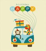 Hippie Birthday Van
