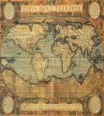 Vintage Atlas Old Chart