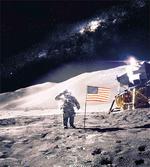 Astronaut on Moon Mission artwork