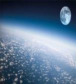 Planet Earth and Moon