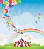 Circus Rainbow Clouds