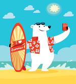 Polar Bear Selfie Surf