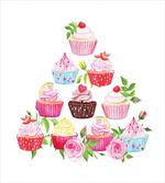 Pyramids of Cupcakes