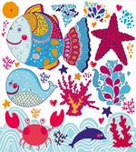 Cartoon Marine Ocean Life