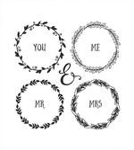 Hand Drawn Wreath Motifs