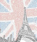 Eiffel Tower on Union Jack