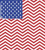 Country Flag with Zigzag Lines