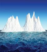 Antarctic Scene in Ocean