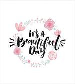 Floral Wreath Modern Text