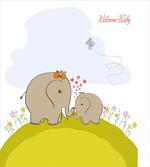 Mother Baby Elephant