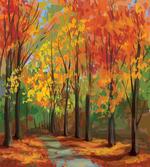North Woods with Leaves