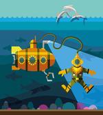 Diver Dolphins