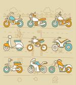 Motorcycles City Traffic