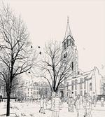 Walking People Winter
