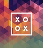 Colorful Geometric Kiss Square