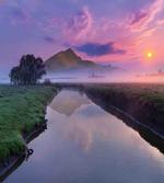 Misty Sunrise Sunnny Sky artwork