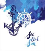 Nautical Wheel Ocean