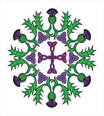 Abstract Thistle Wreath