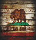 California Flag Rustic Boards artwork