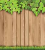 Leafy Tree Branch Grass Fence