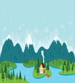Rural Home Mountains