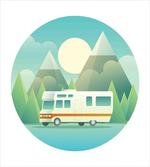 Road Trip Vehicle at Countryside