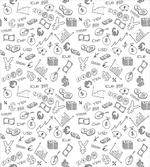 Monochrome Dollar Doodle
