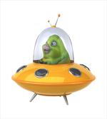 Funny UFO Monster Spaceship